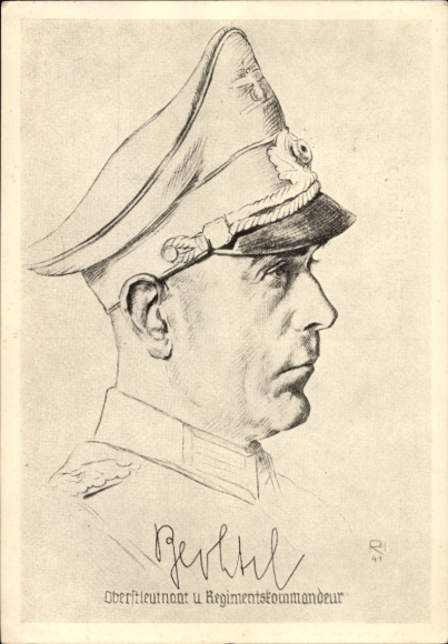 Artiste Carte postale Herrmann, Oberstleutnant und Regimentskommandeur ...
